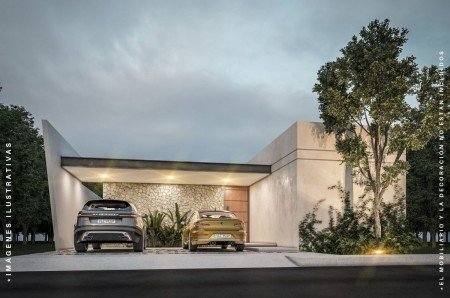 Casa en venta en Merida Conkal Jade de una planta en privada residencial